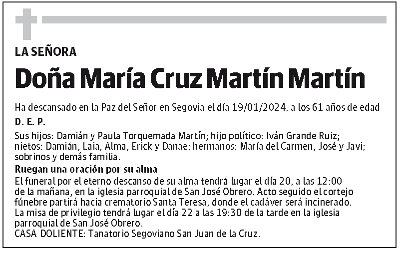 María Cruz Martín Martín