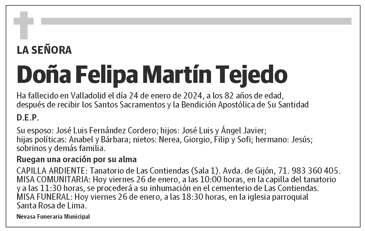 Felipa Martín Tejedo