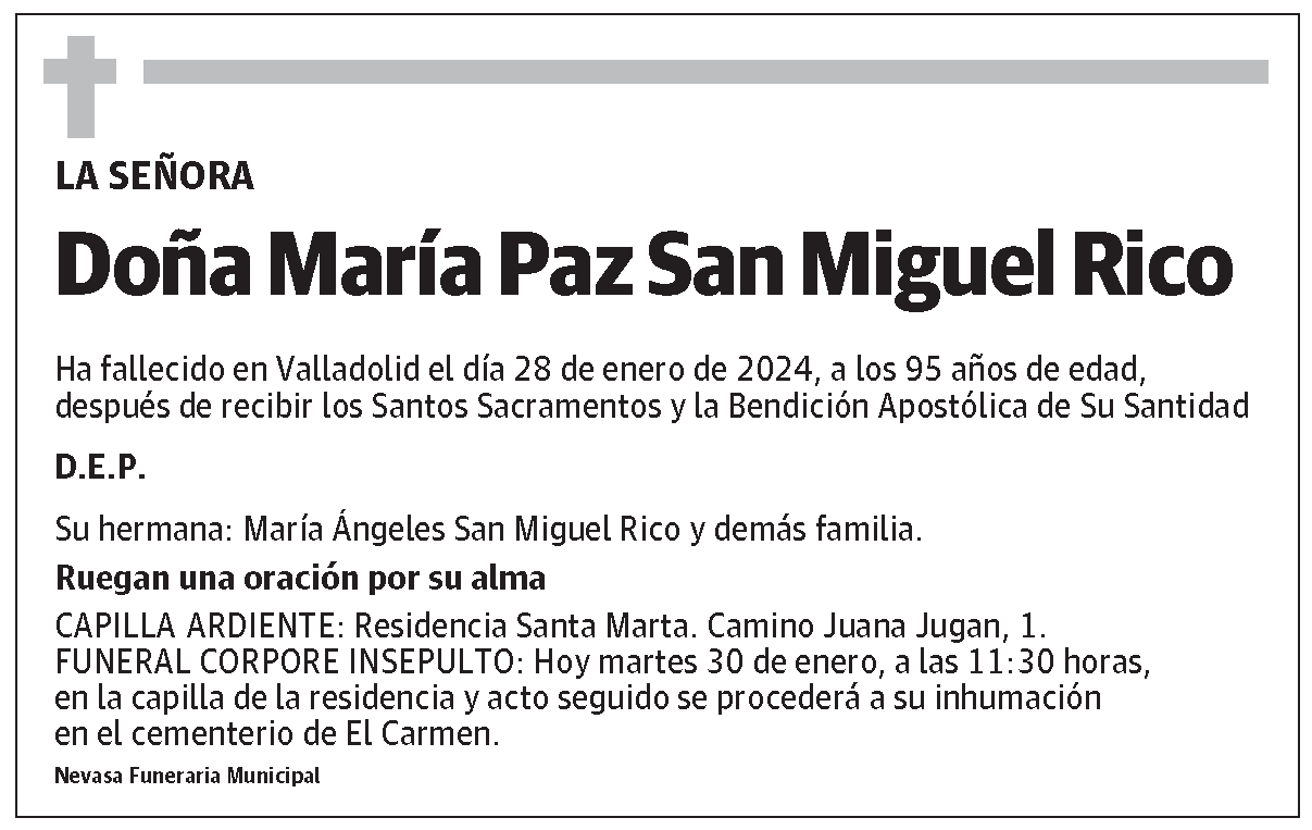 María Paz San Miguel Rico