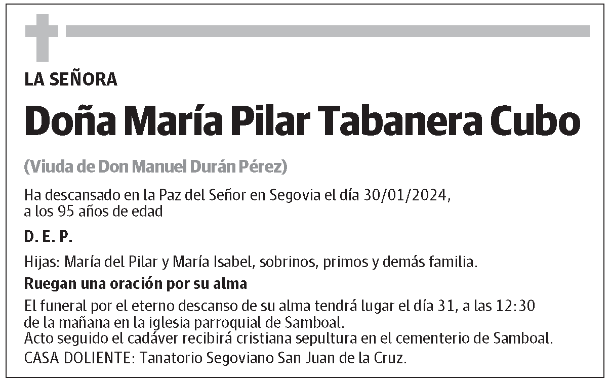 María Pilar Tabanera Cubo