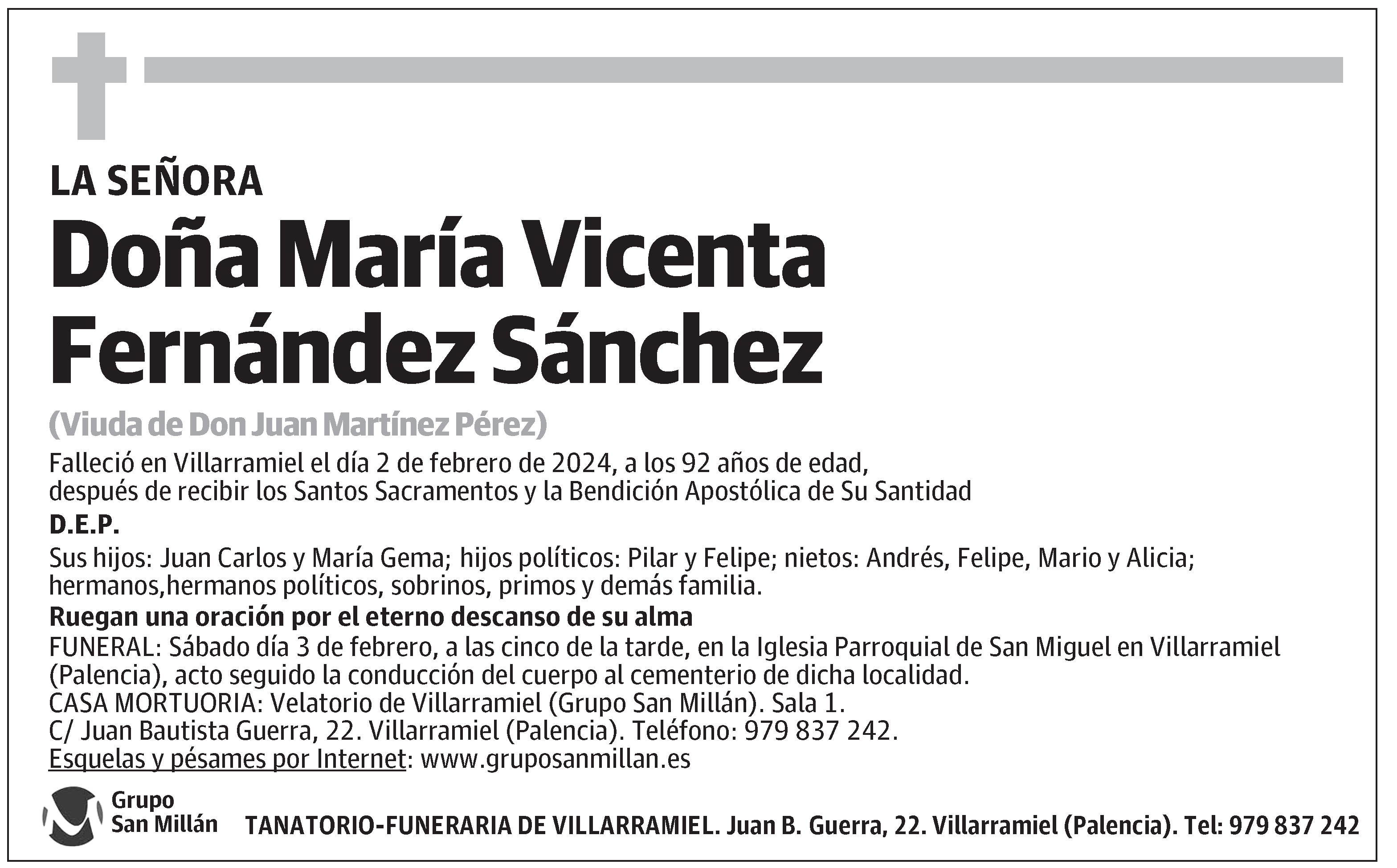 María Vicenta Fernández Sánchez