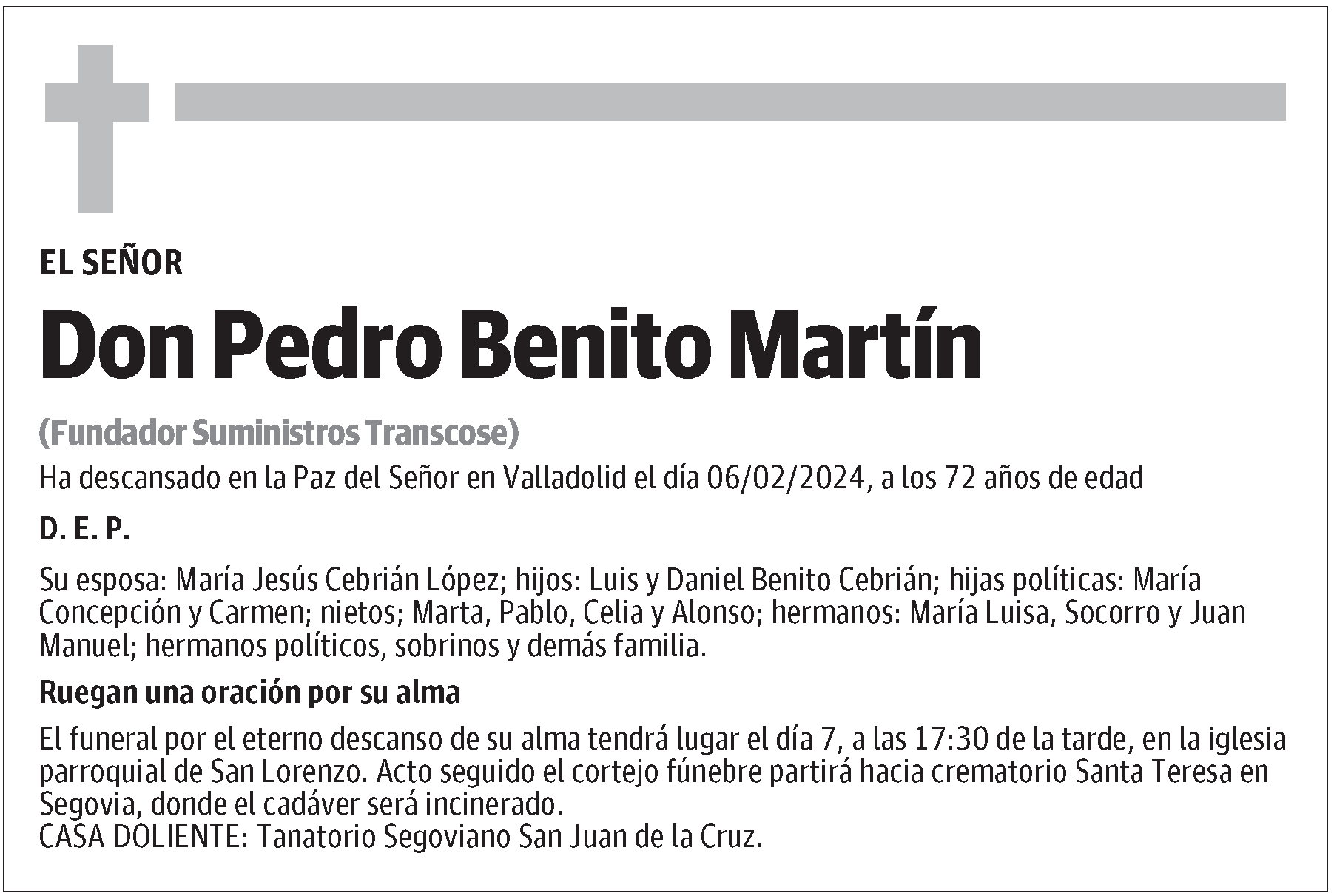 Pedro Benito Martín