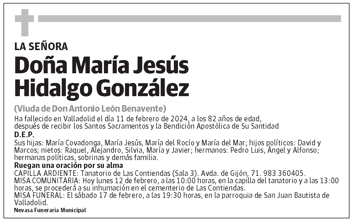 María Jesús Hidalgo González