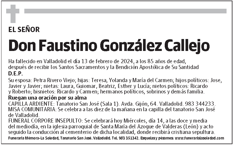 Faustino González Callejo