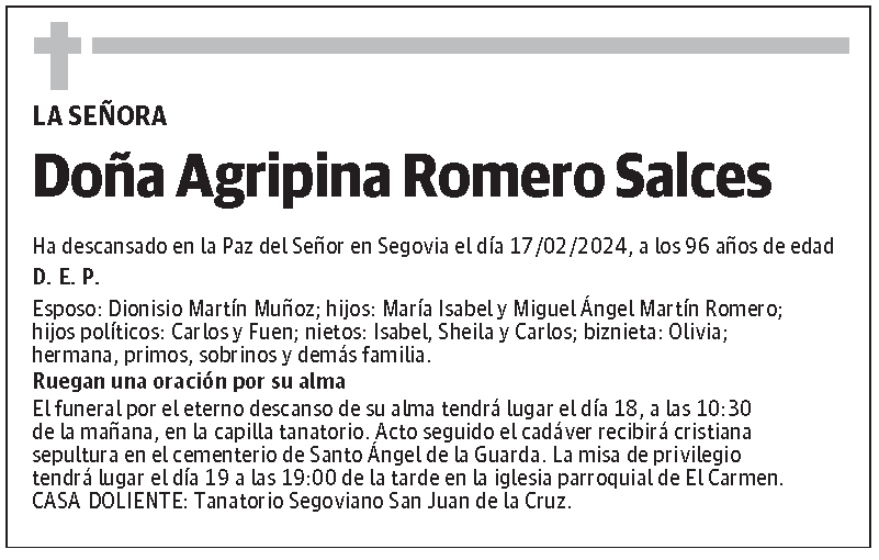 Agripina Romero Salces