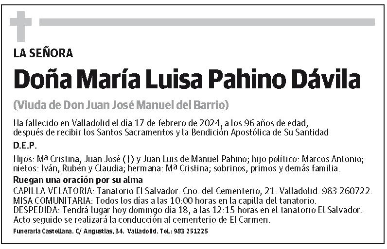 María Luisa Pahino Dávila