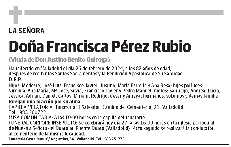 Francisca Pérez Rubio