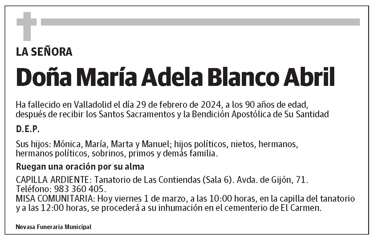 María Adela Blanco Abril