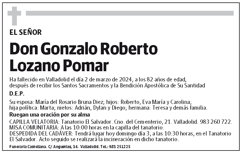 Gonzalo Roberto Lozano Pomar