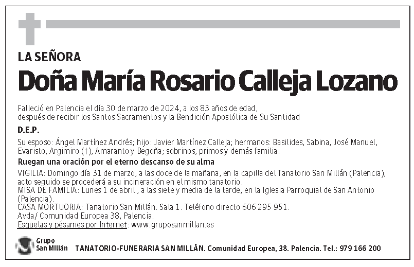 María Rosario Calleja Lozano