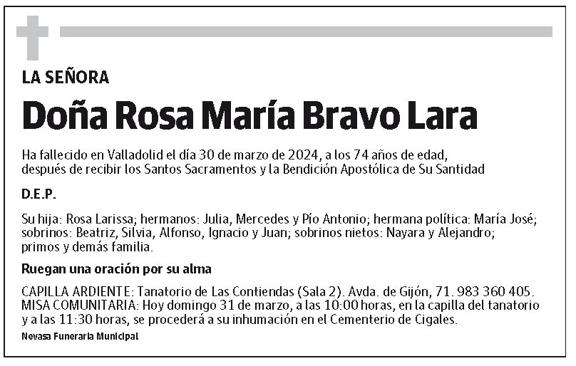 Rosa María Bravo Lara