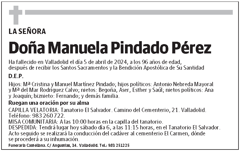 Manuela Pindado Pérez