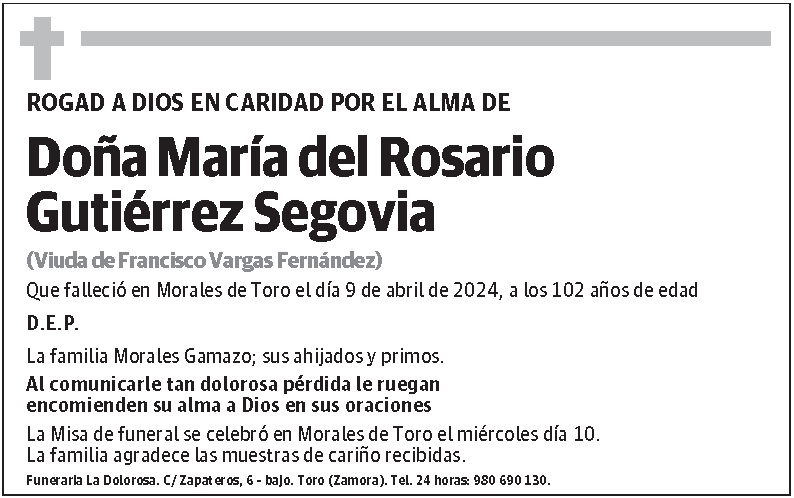 María del Rosario Gutiérrez Segovia