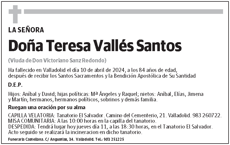 Teresa Vallés Santos