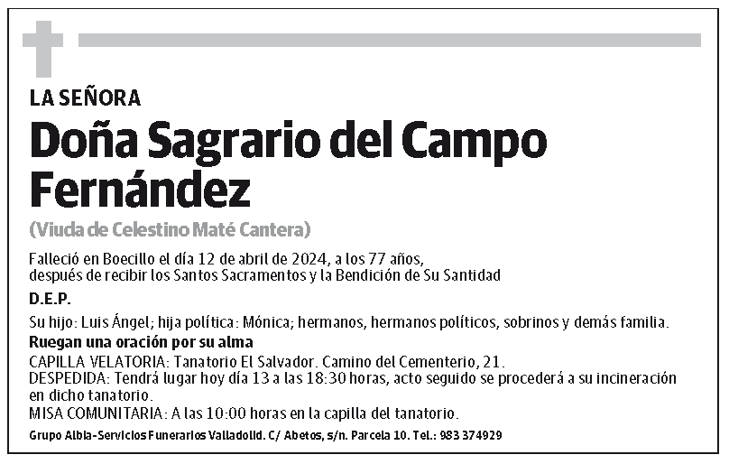 Sagrario del Campo Fernández