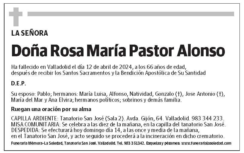 Rosa María Pastor Alonso