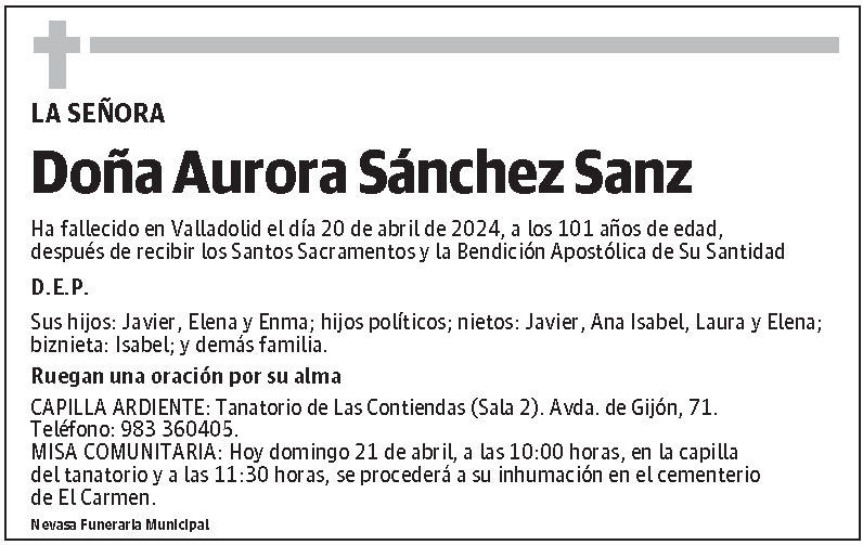 Aurora Sánchez Sanz