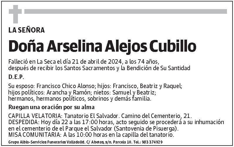 Arselina Alejos Cubillo