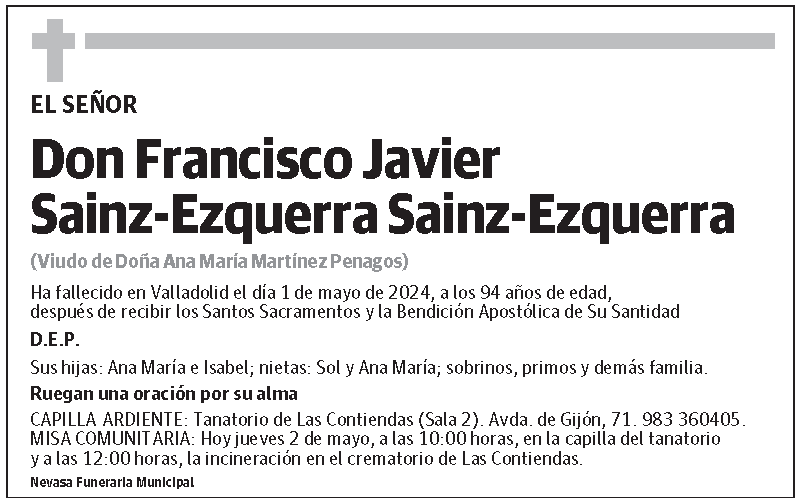 Francisco Javier Sainz-Ezquerra Sainz-Ezquerra