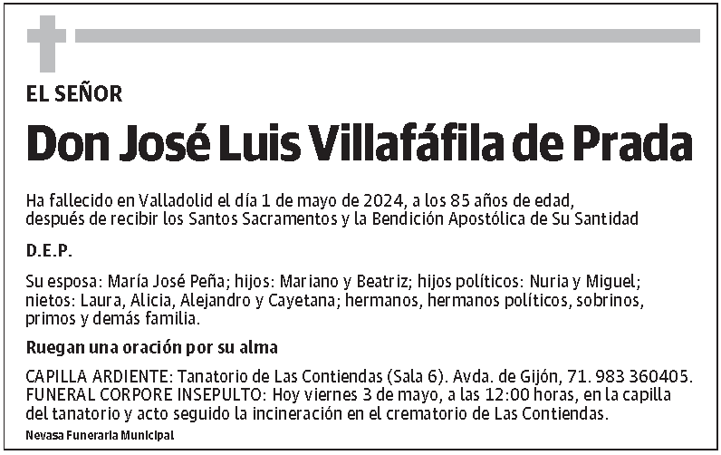 José Luis Villafáfila de Prada