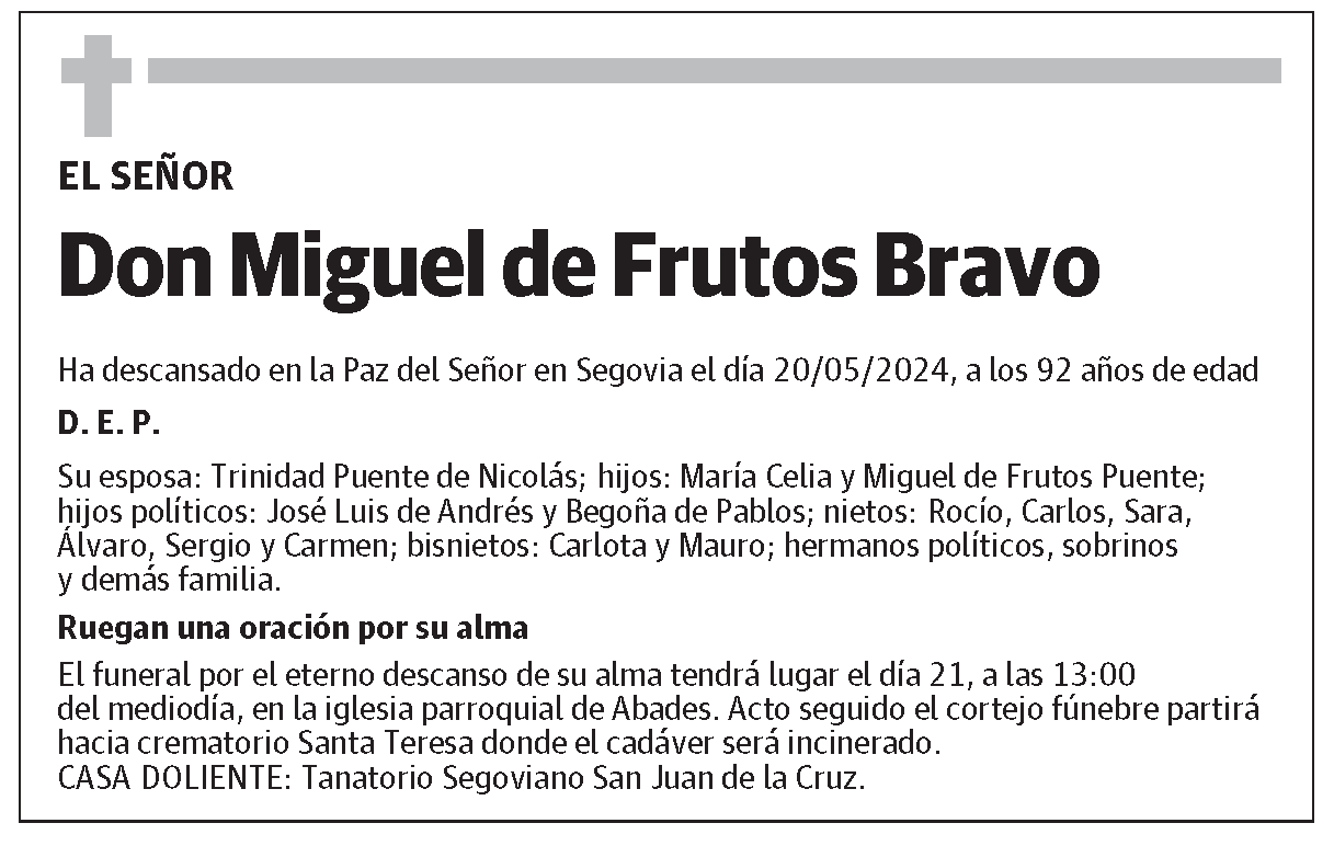 Miguel de Frutos Bravo
