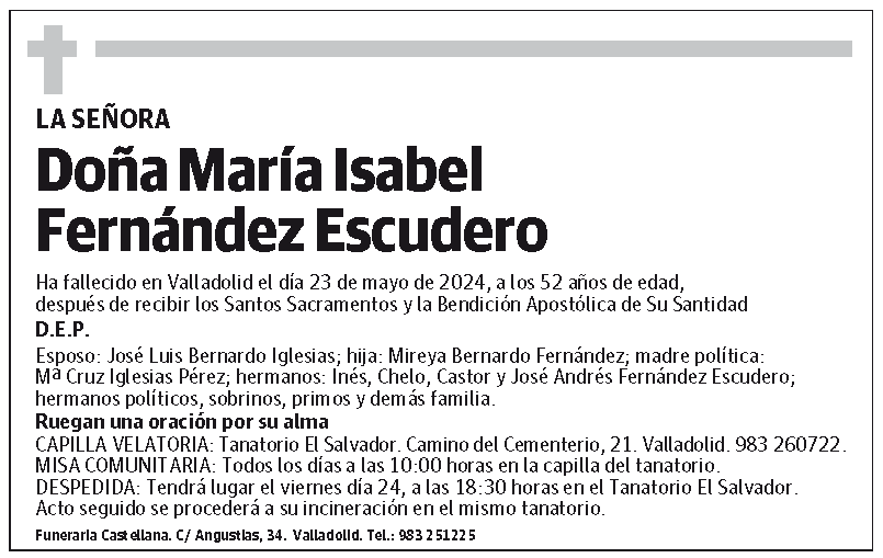 María Isabel Fernández Escudero