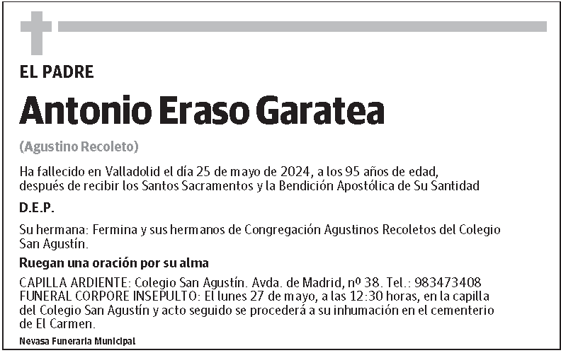 Antonio Eraso Garatea