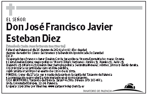 José Francisco Javier Esteban Diez