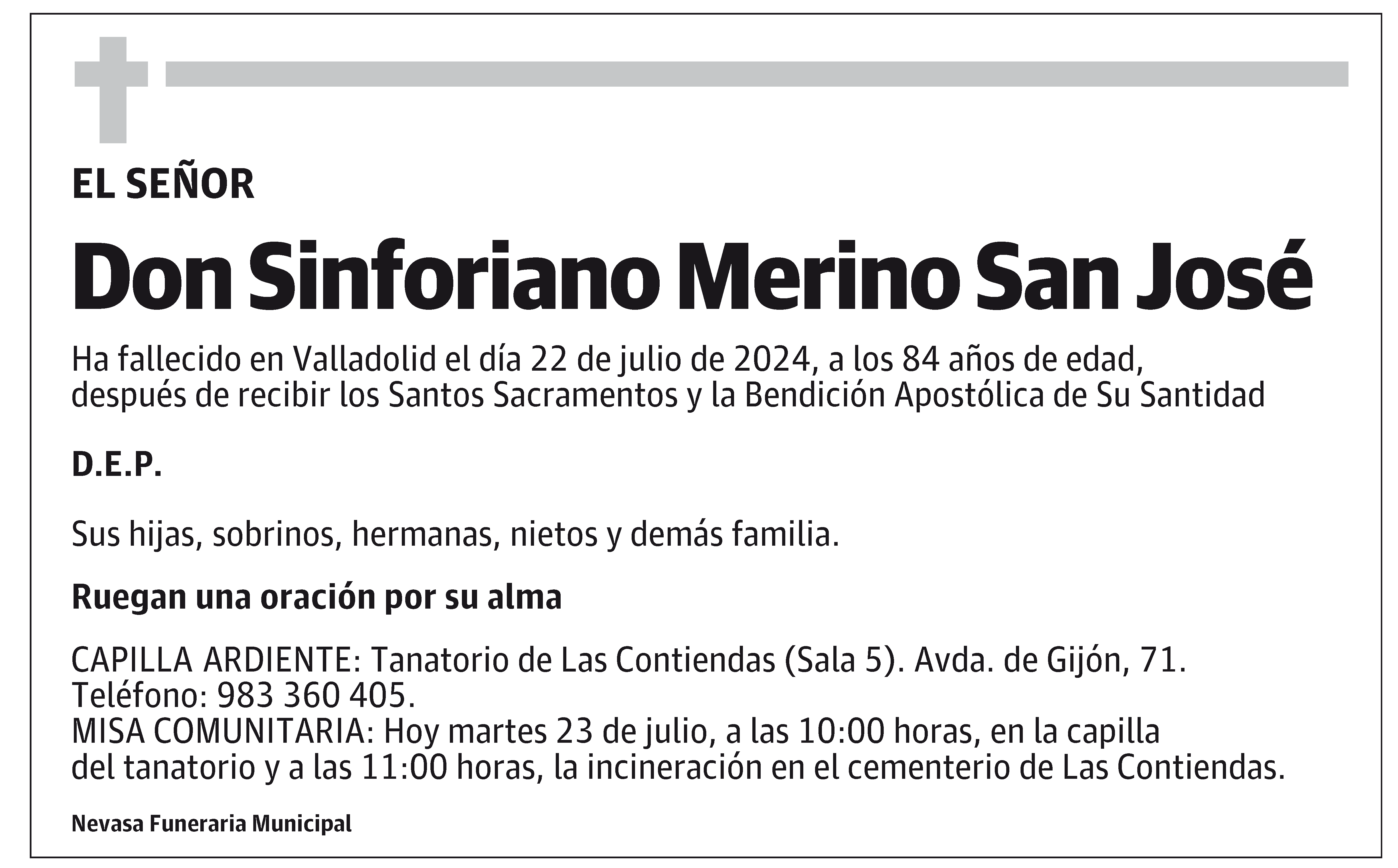 Sinforiano Merino San José