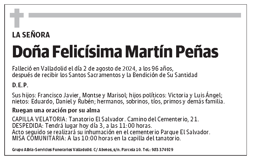 Felicísima Martín Peñas