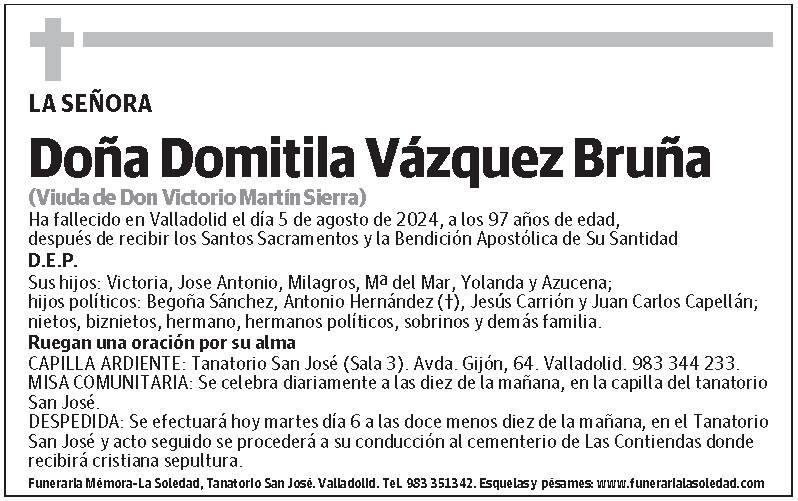 Domitila Vázquez Bruña