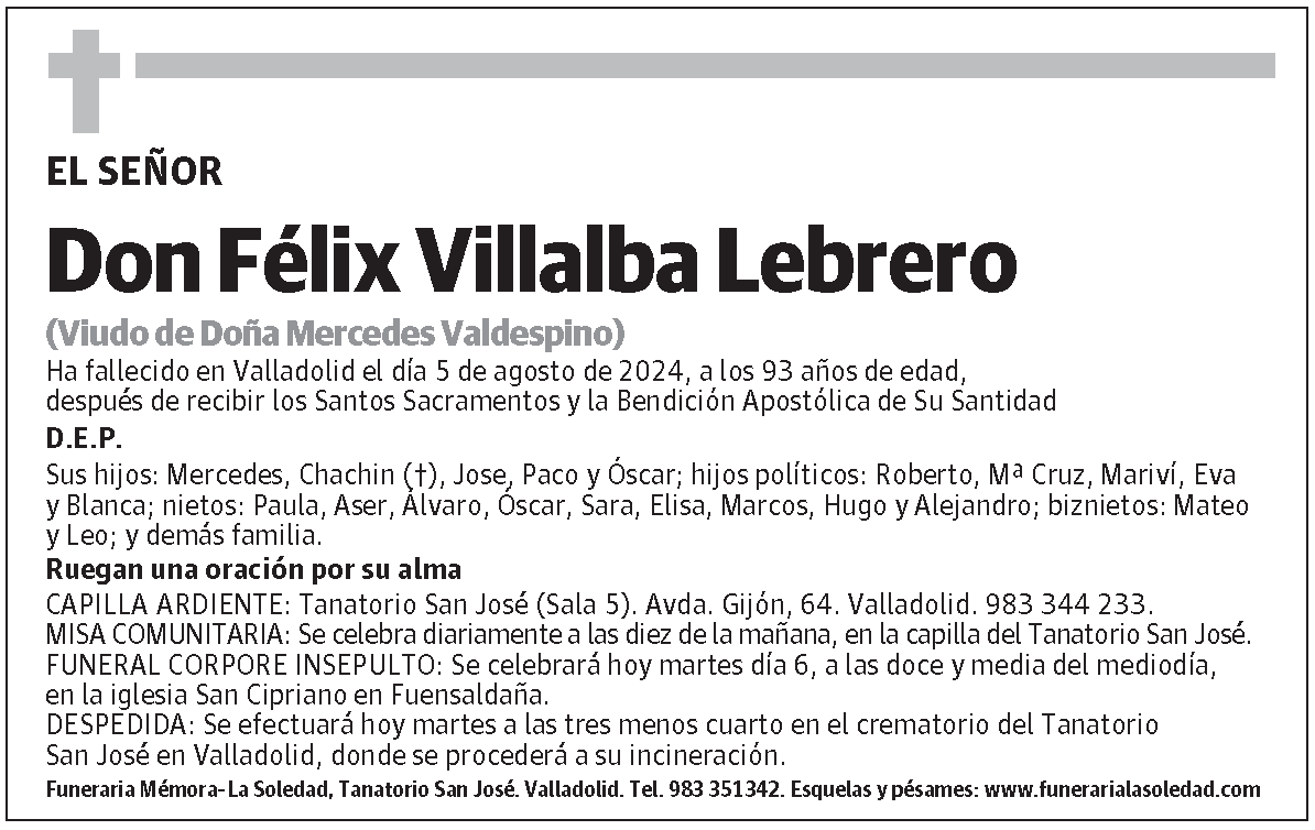 Félix Villalba Lebrero