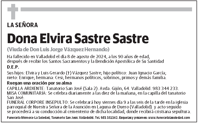 Elvira Sastre Sastre