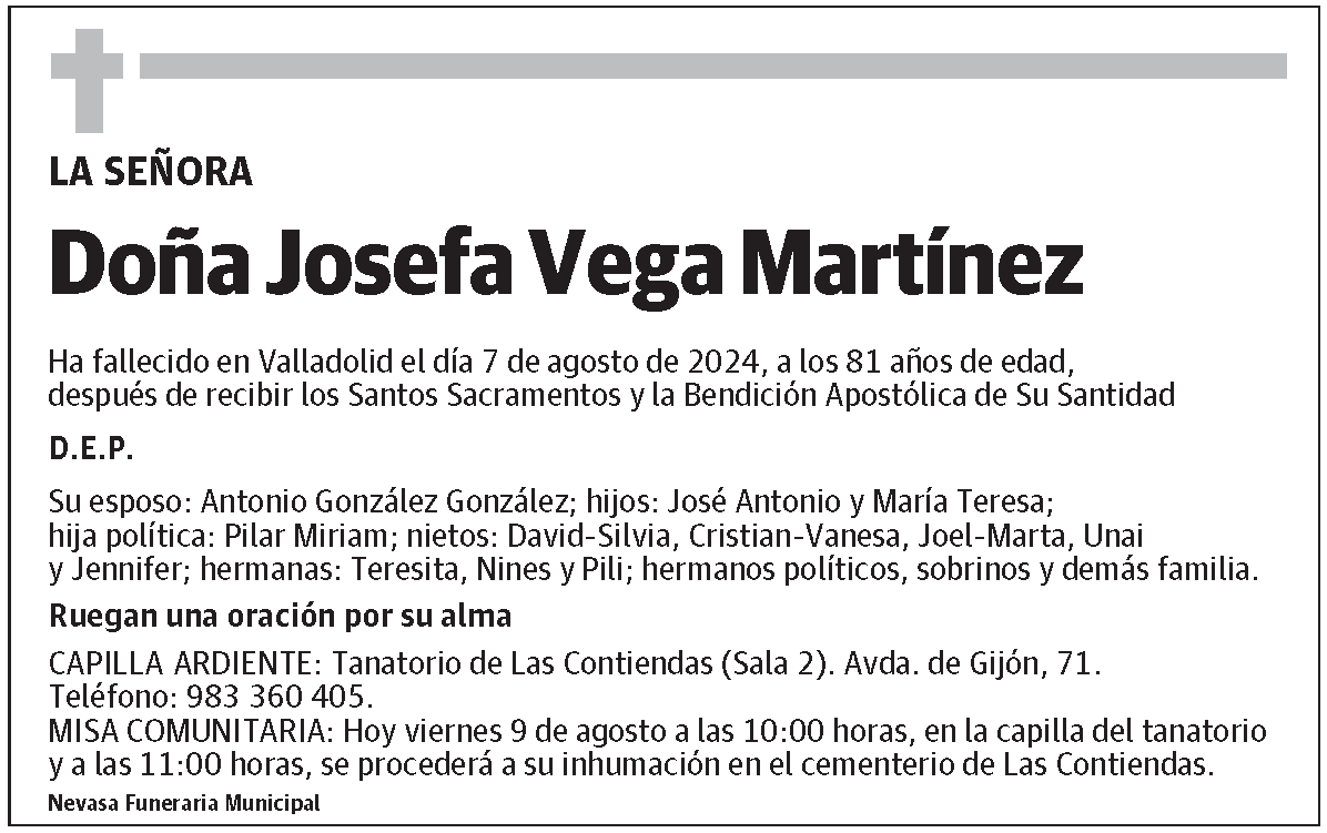 Josefa Vega Martínez