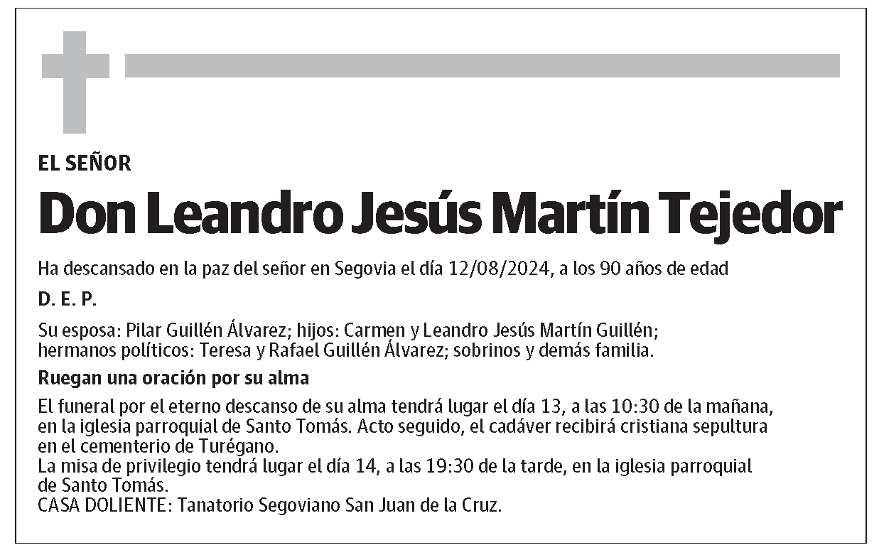 Leandro Jesús Martín Tejedor