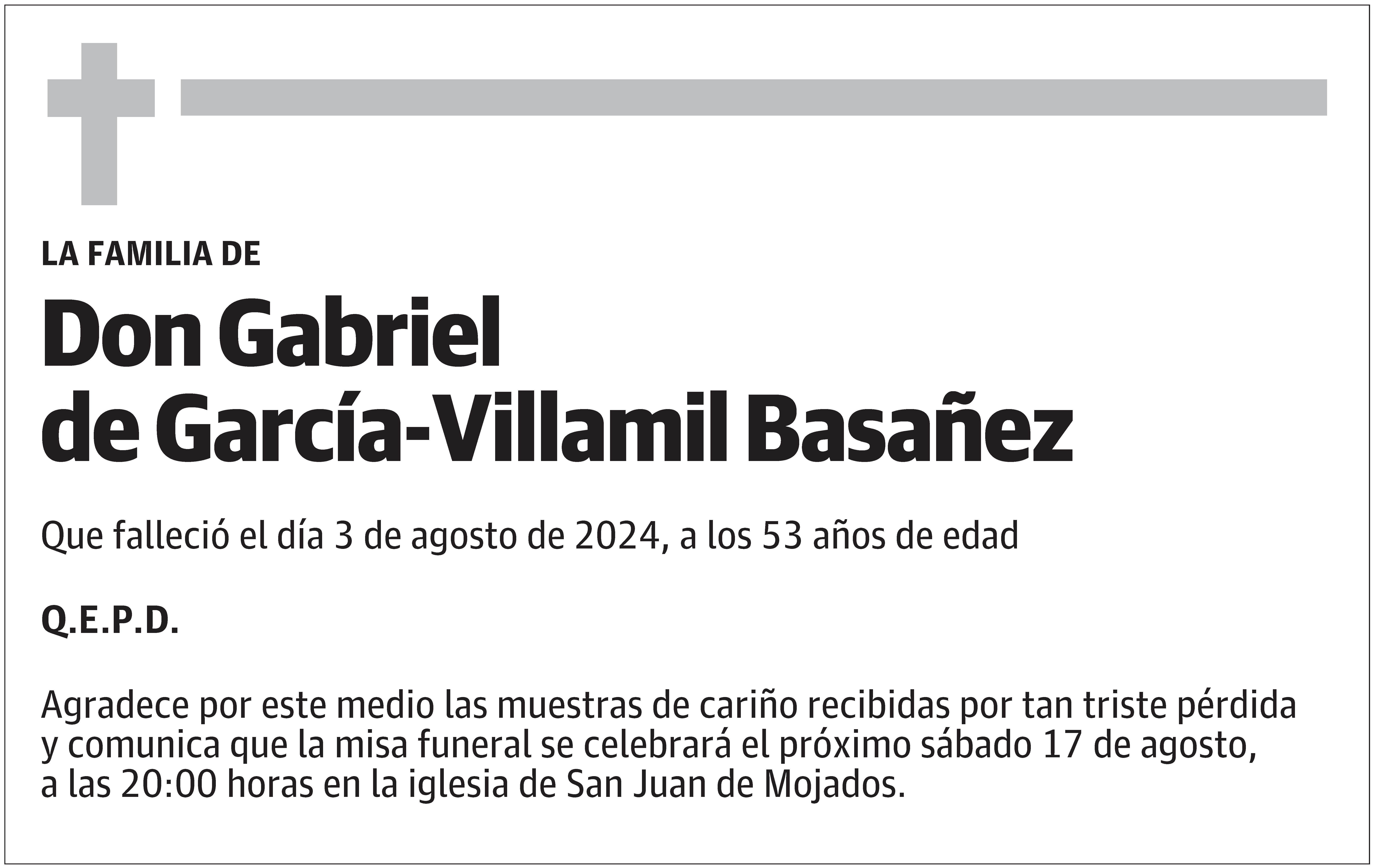 Gabriel de García- Villamil Basañez