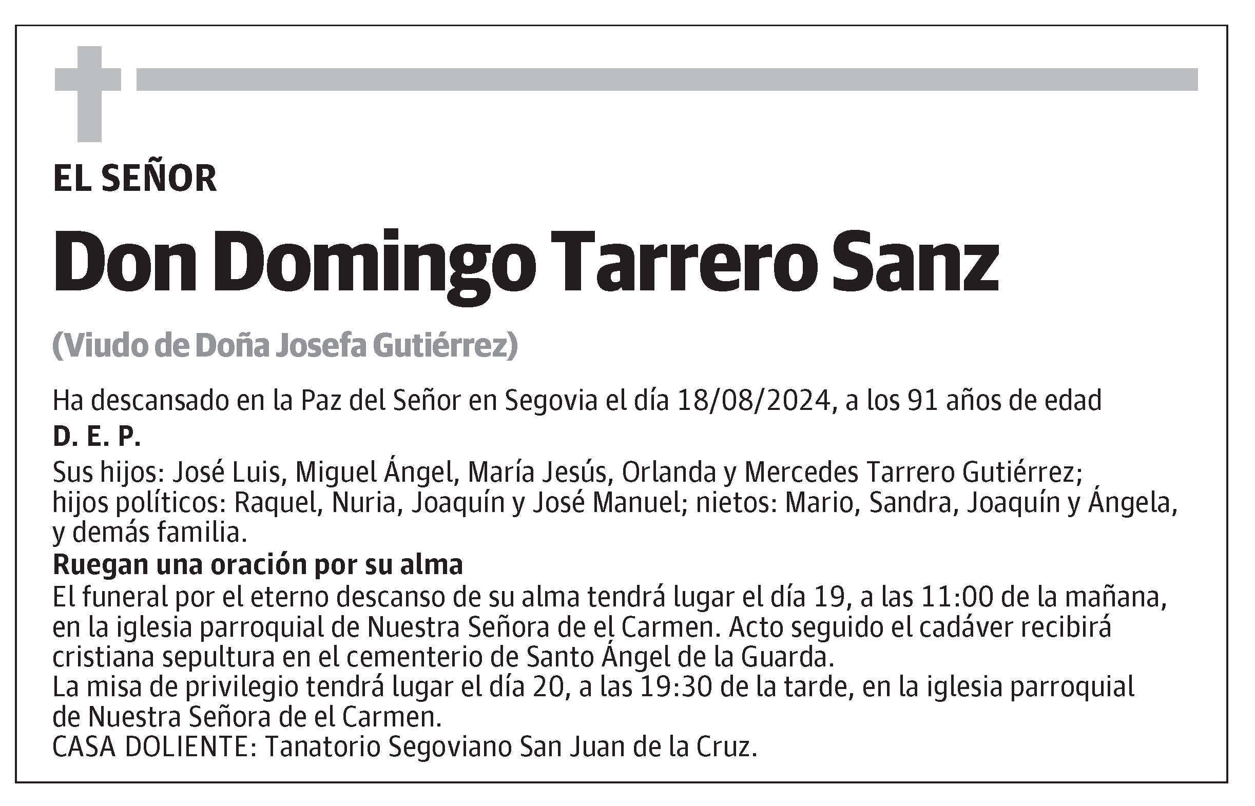 Domingo Tarrero Sanz