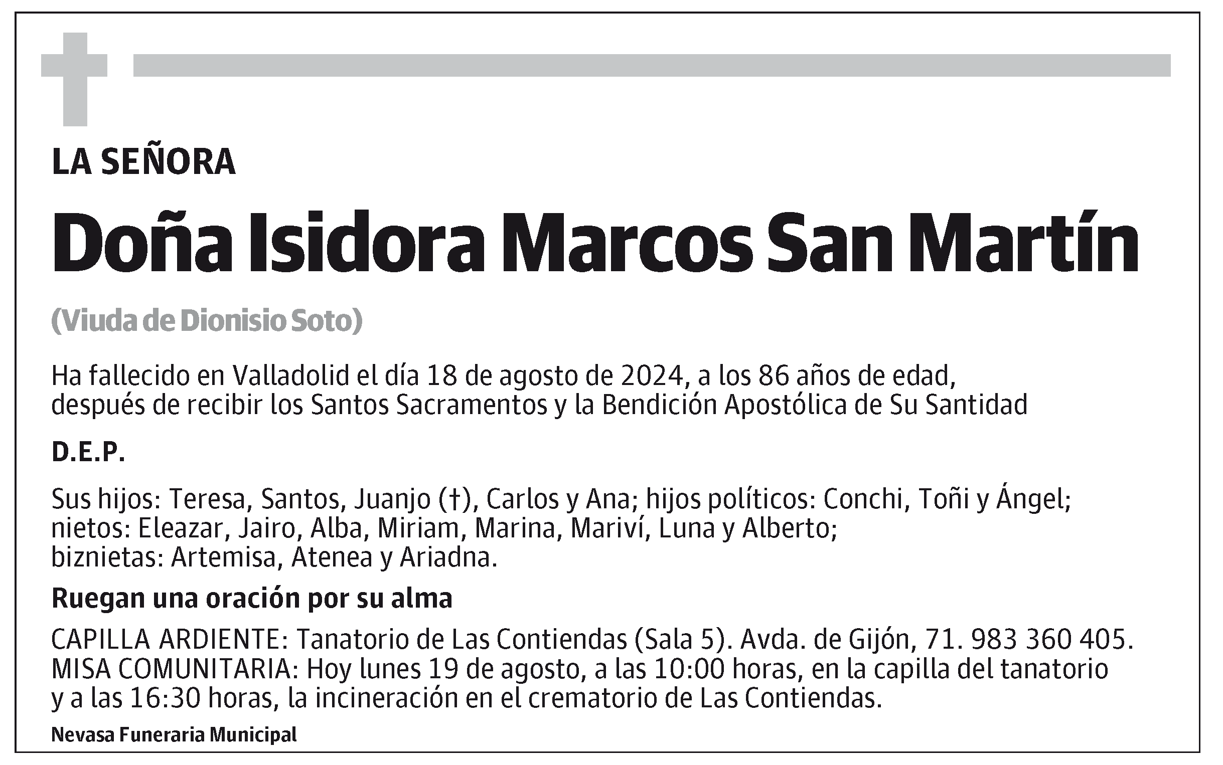 Isidora Marcos San Martín