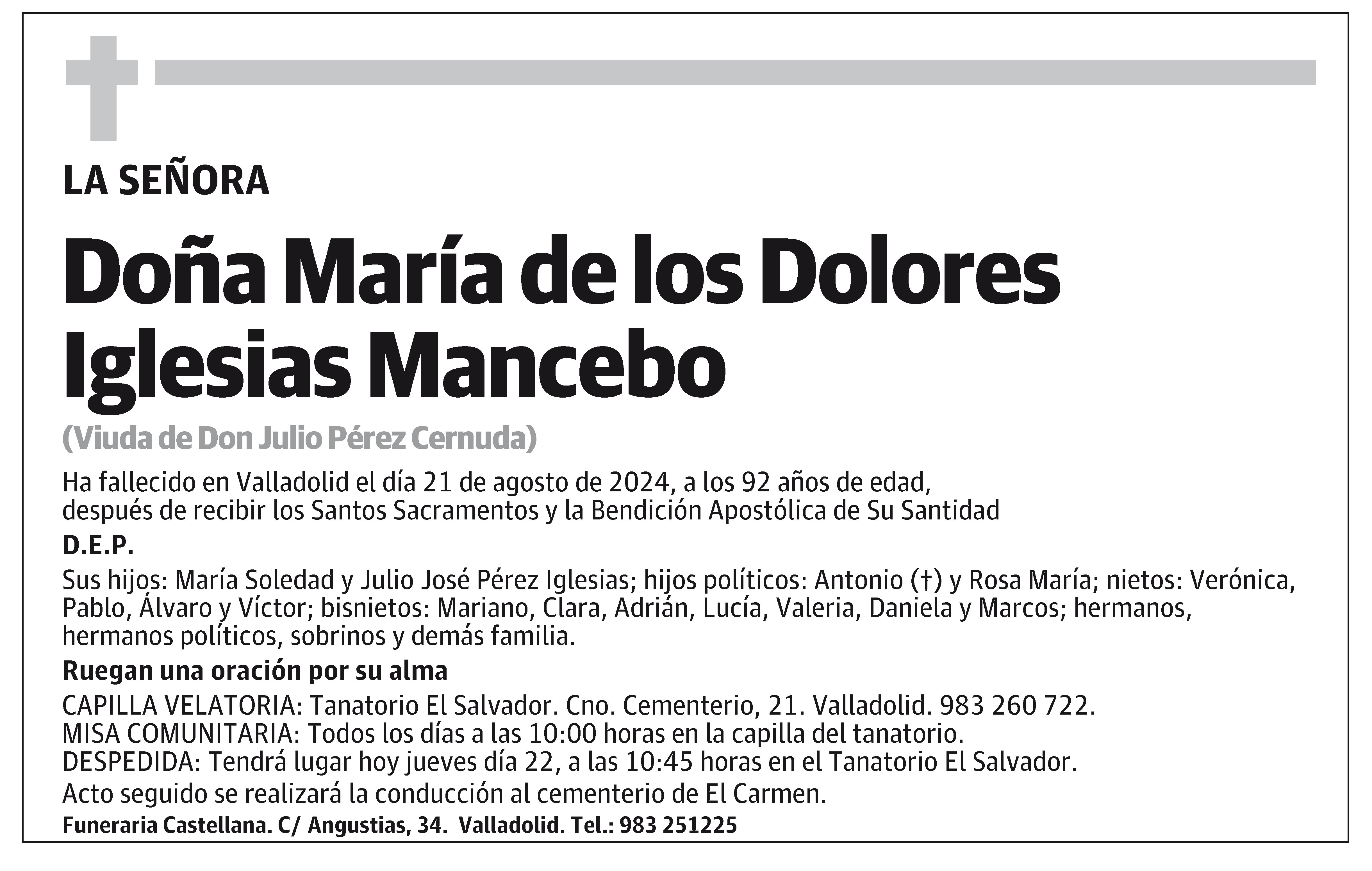 María de los Dolores Iglesias Mancebo