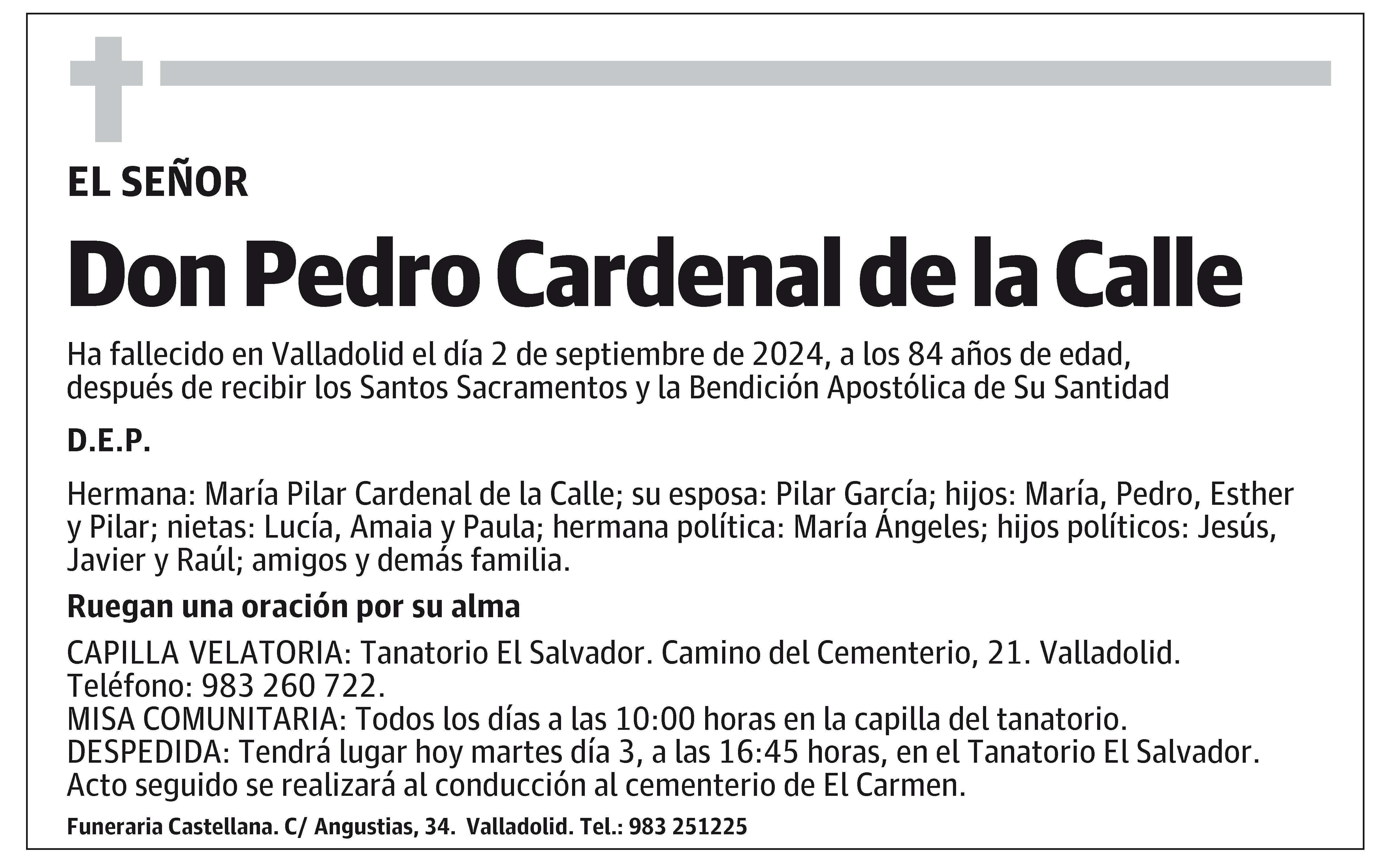 Pedro Cardenal de la Calle