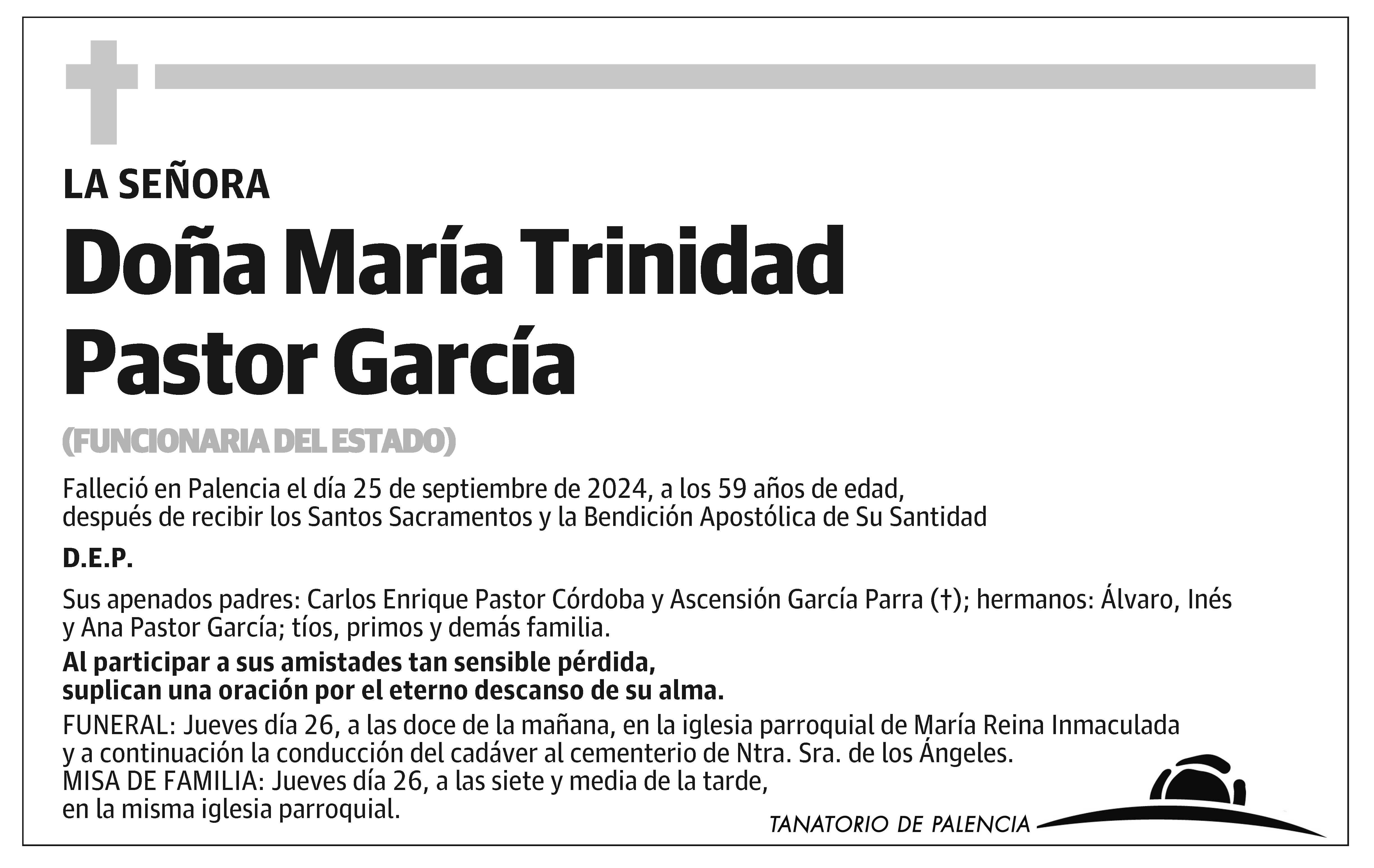 María Trinidad Pastor García
