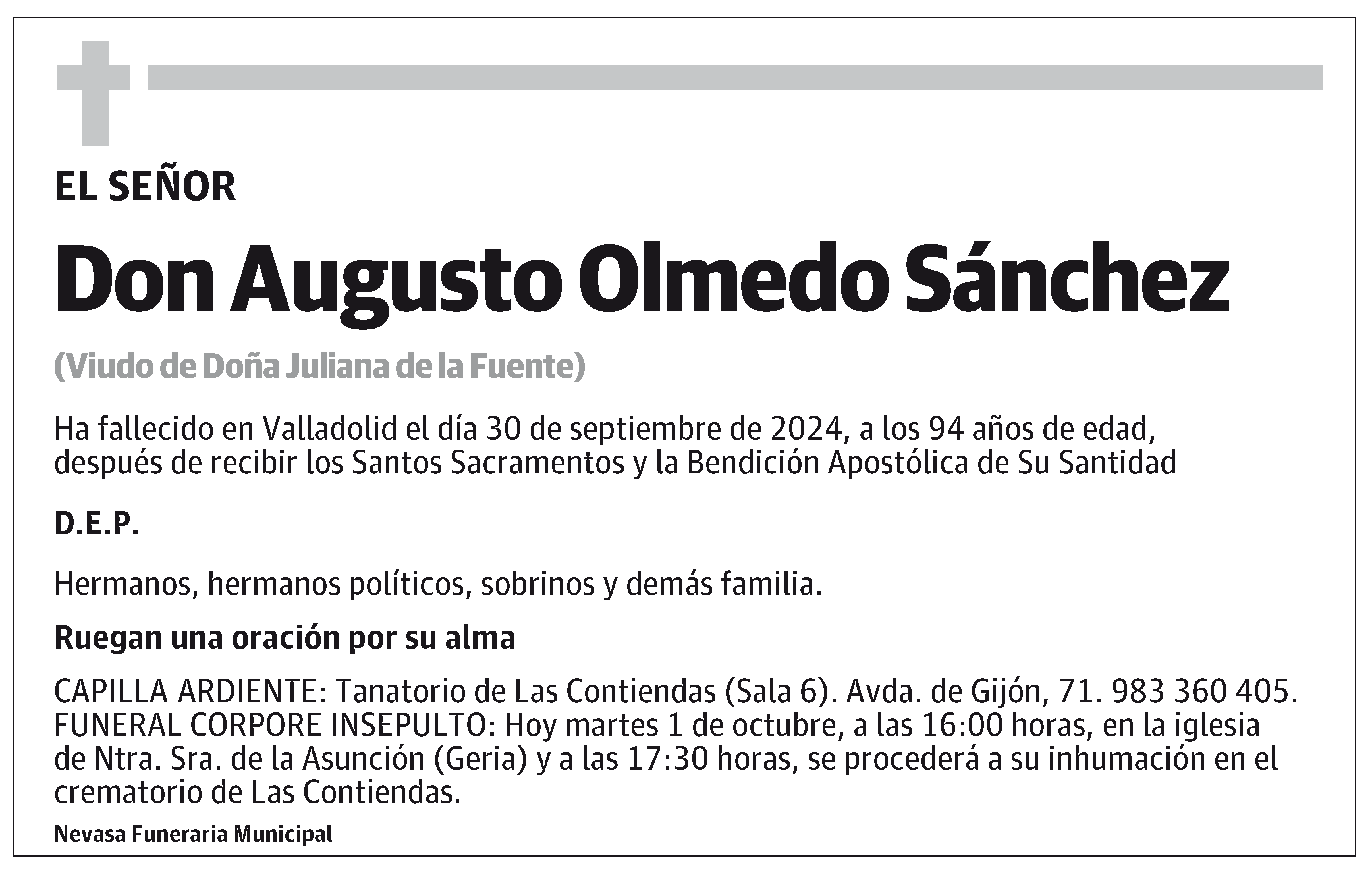 Augusto Olmedo Sánchez