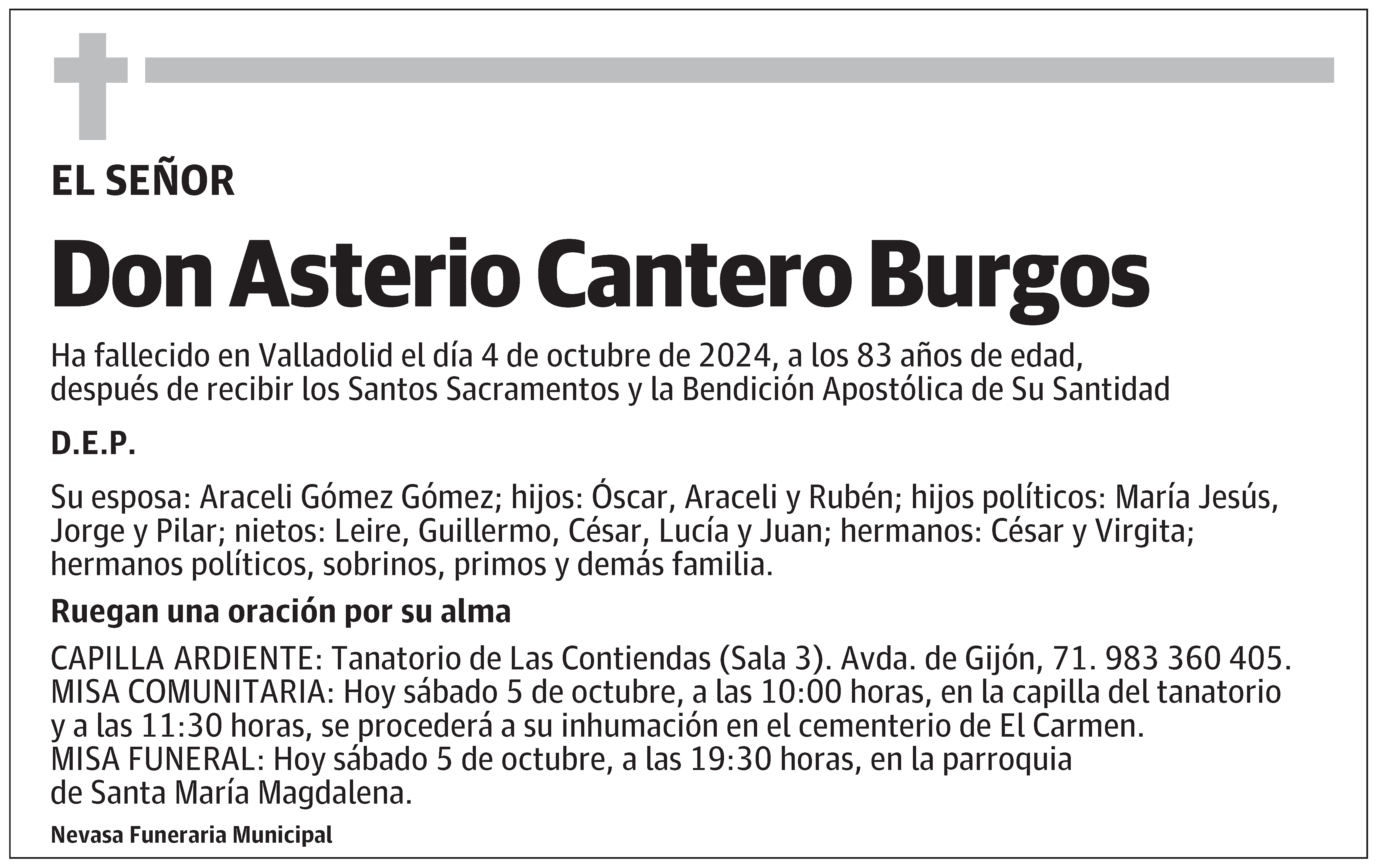 Asterio Cantero Burgos