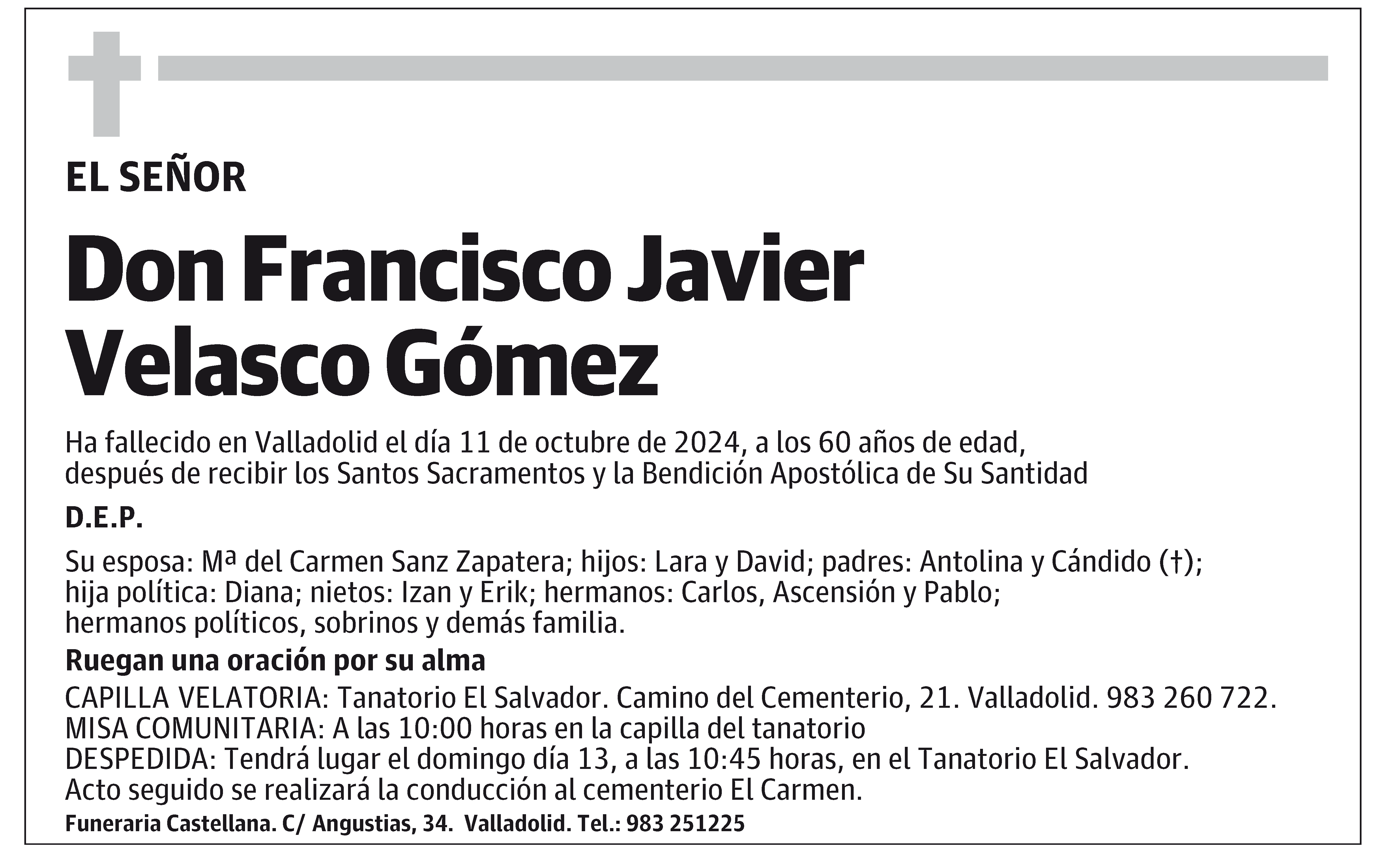 Francisco Javier Velasco Gómez