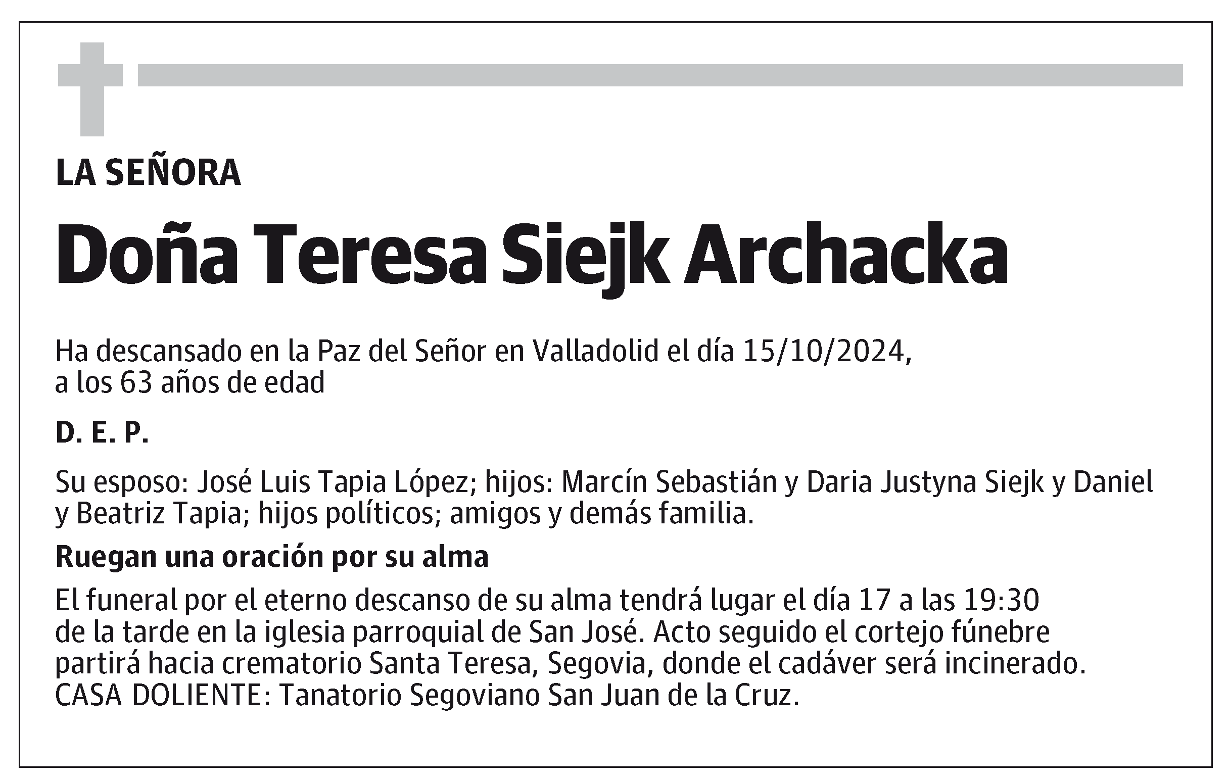 Teresa Siejk Archacka