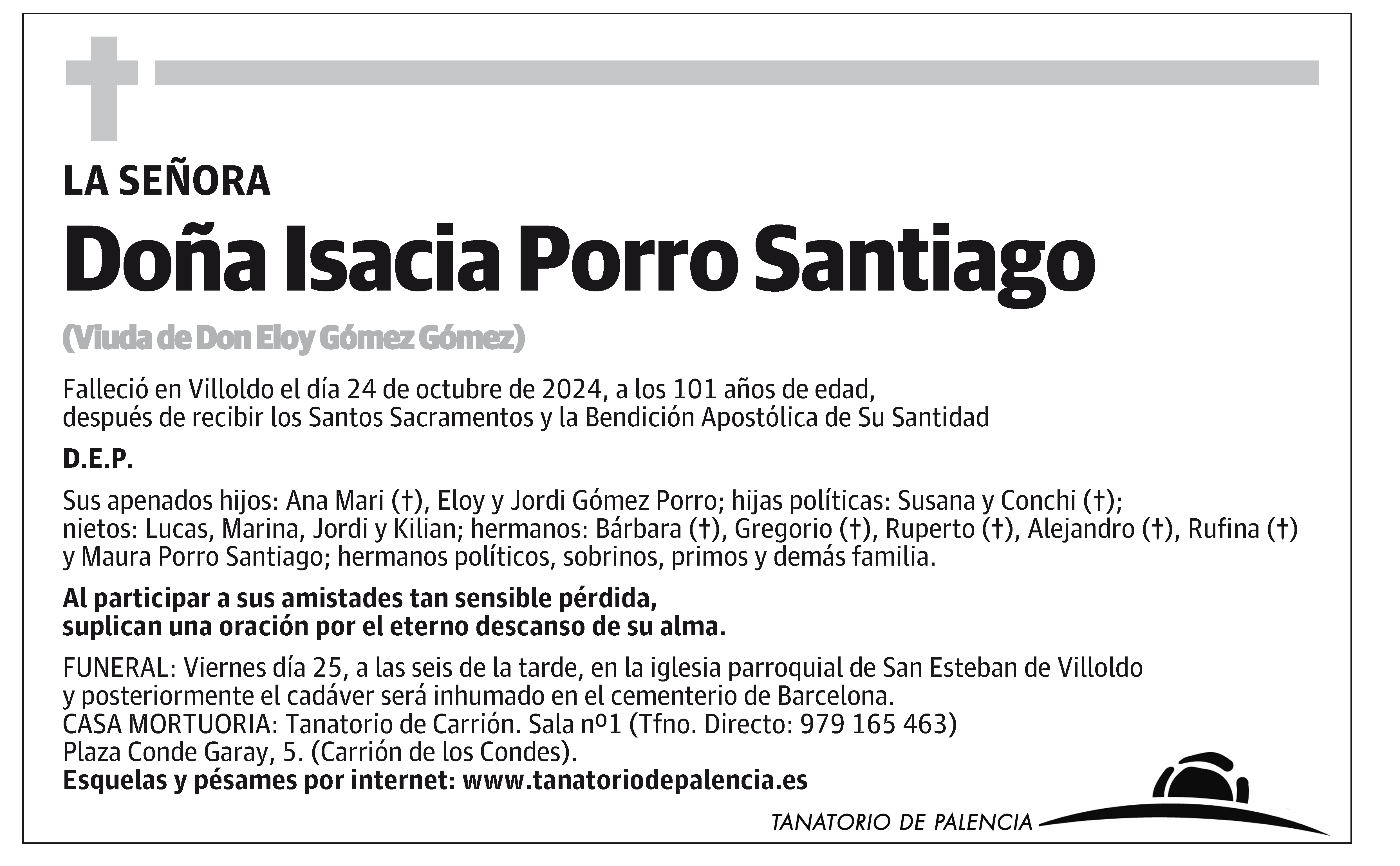 Isacia Porro Santiago