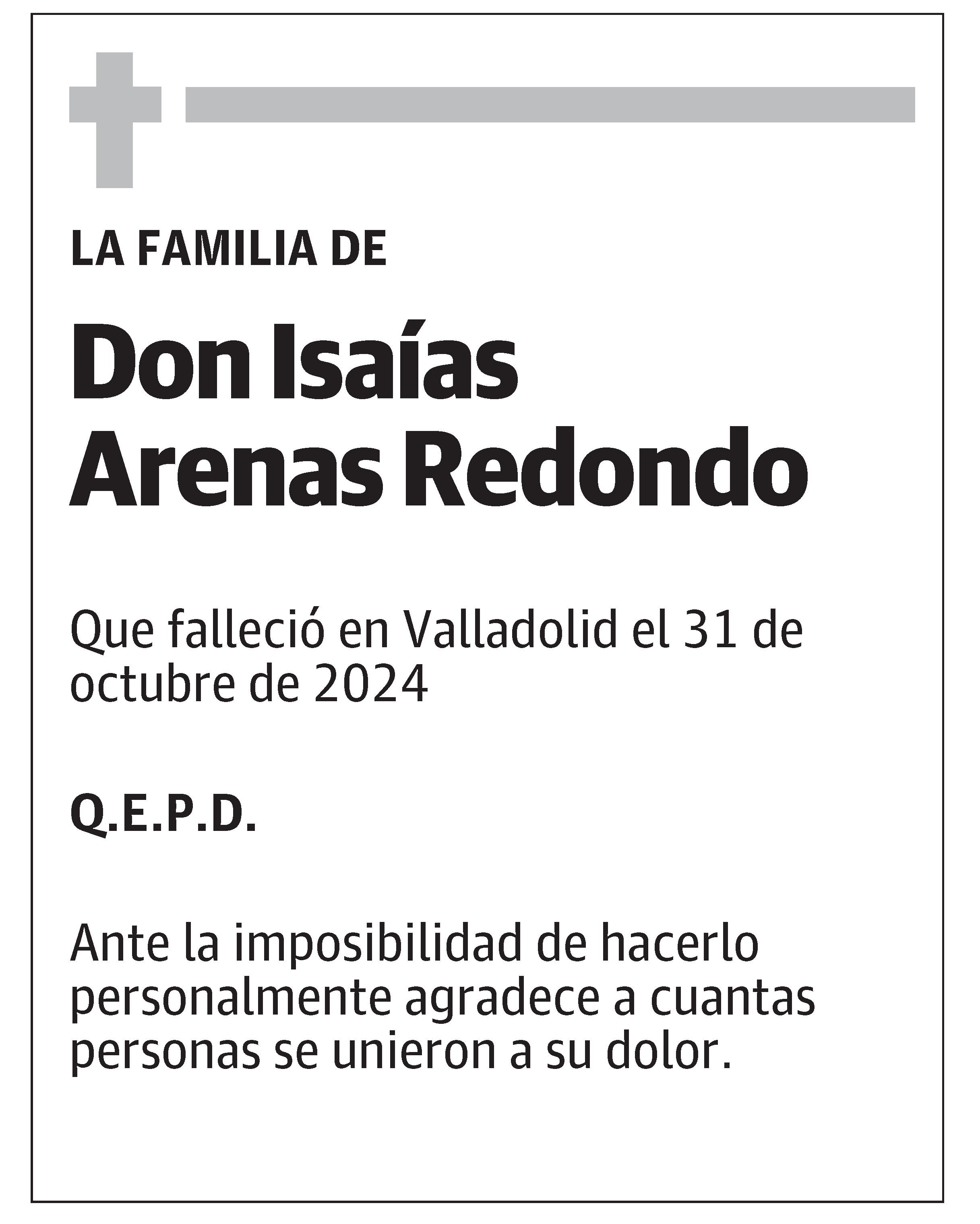 Isaías Arenas Redondo