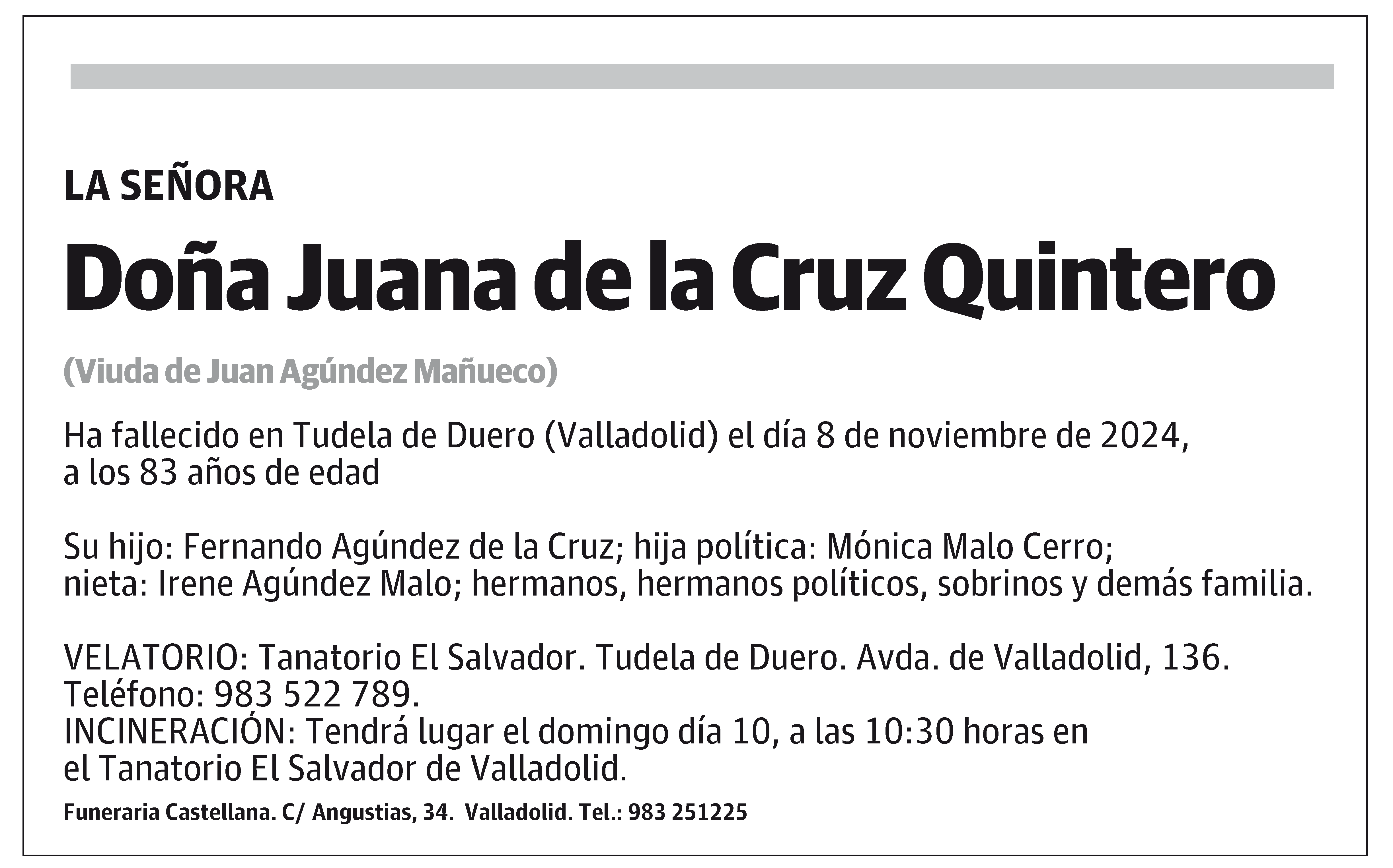 Juana de la Cruz Quintero