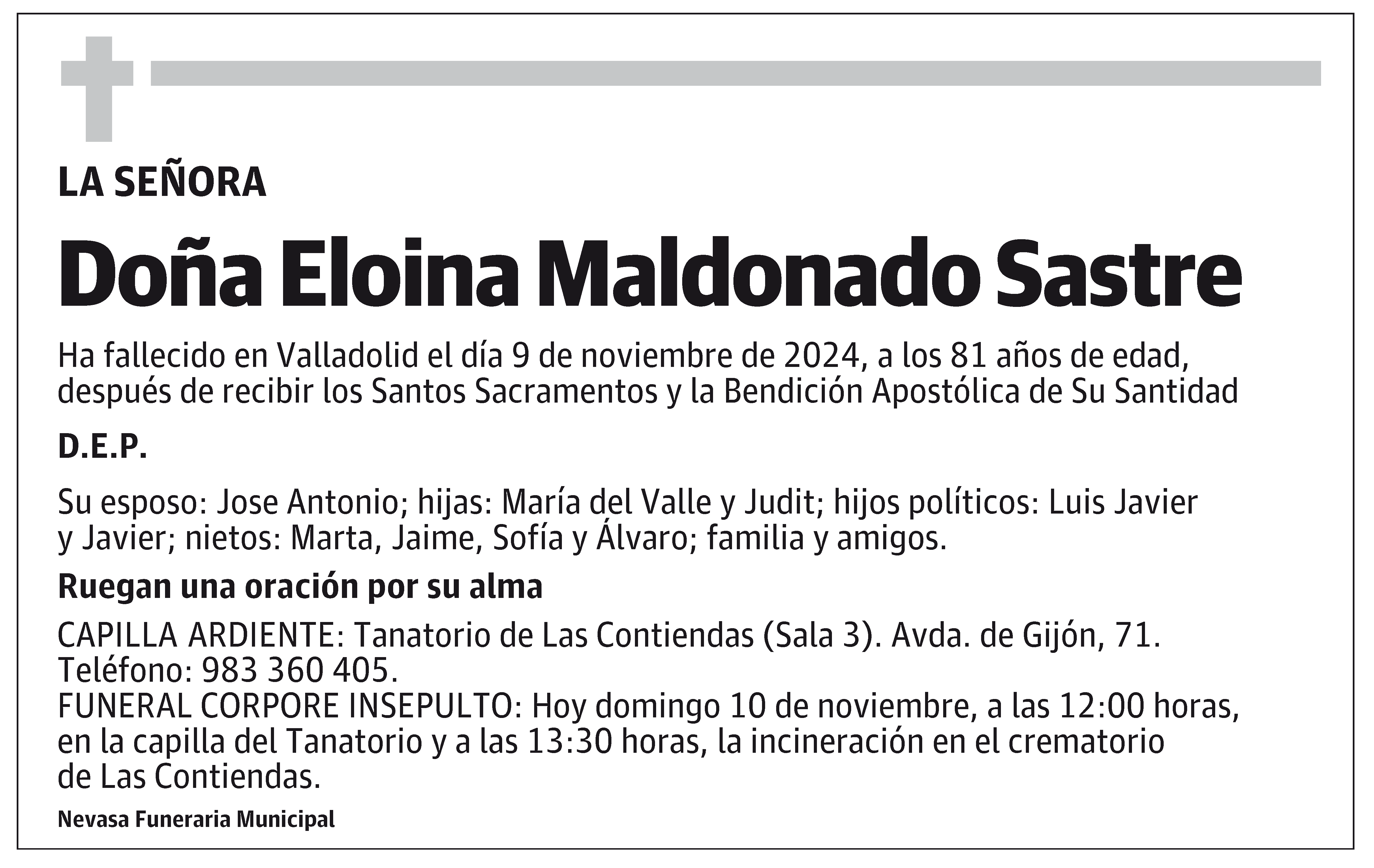Eloina Maldonado Sastre