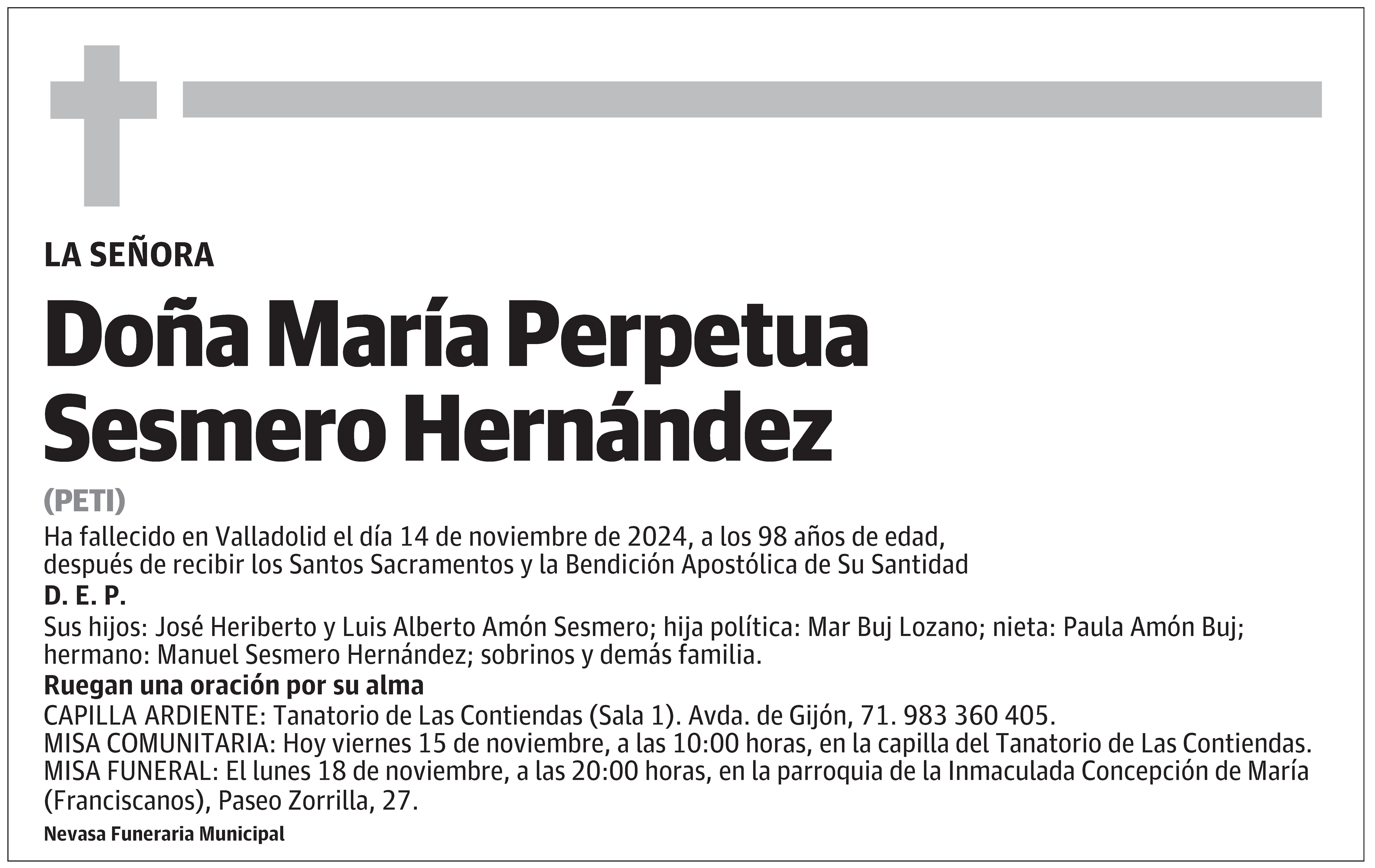 María Perpetua Sesmero Hernández
